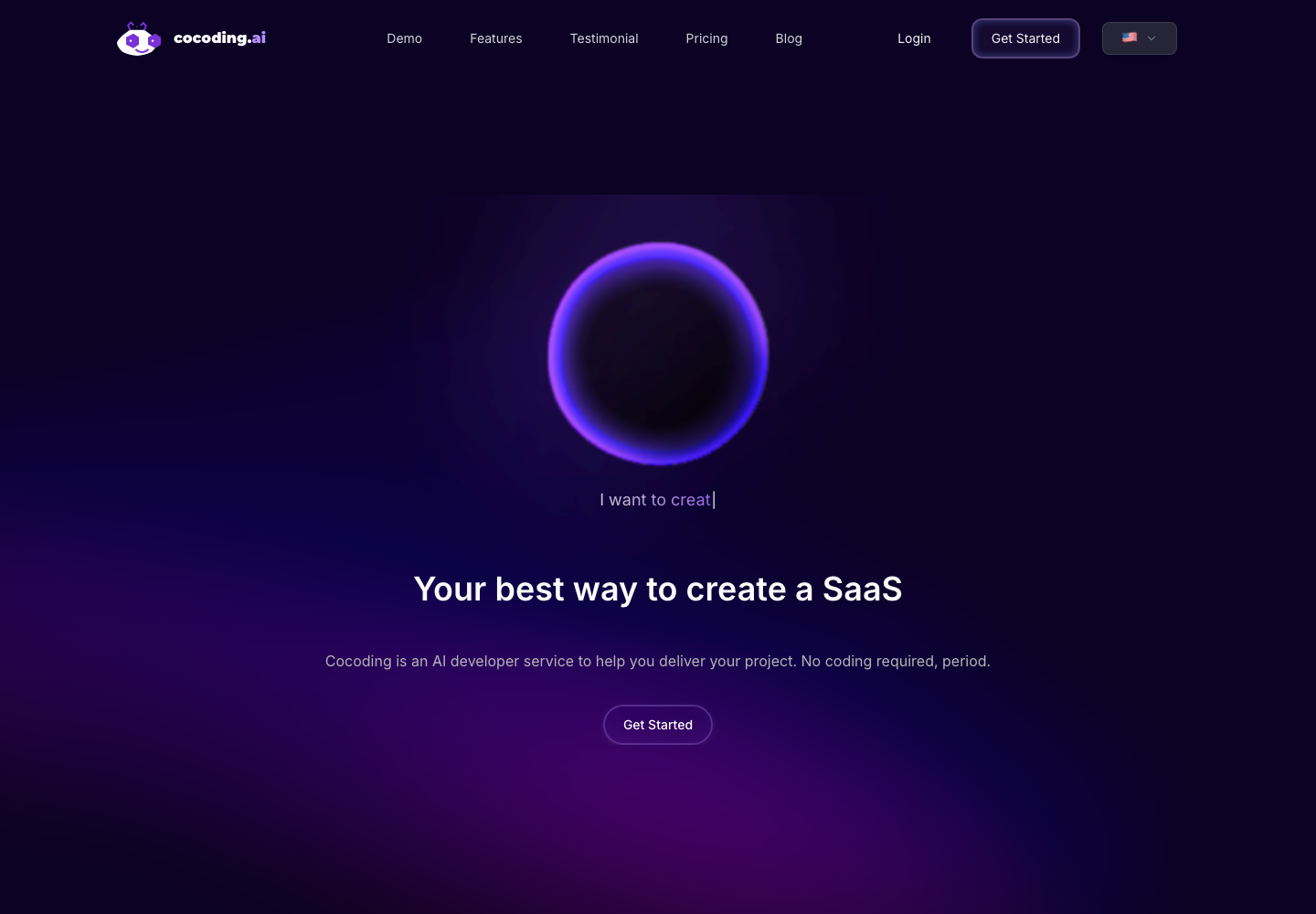 Cocoding AI public home page